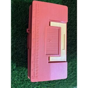 Vintage Old Pal Woodstream Tackle Box Model 1010 Orange Gold Clean Super Nice